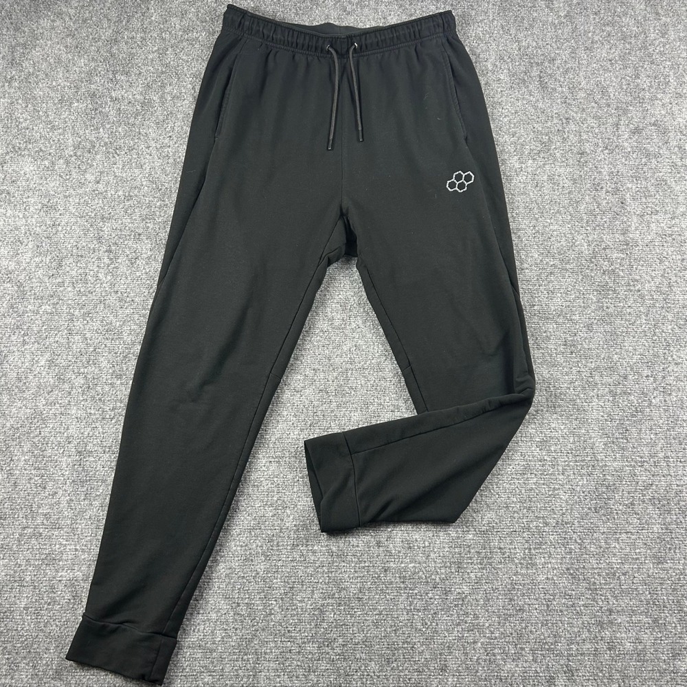 Rudis Joggers Mens Large Black Wrestling Training‎ Sweatpants Tapered Athletic